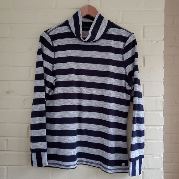 T By Talbots Striped Top Large - Picture 1 of 8